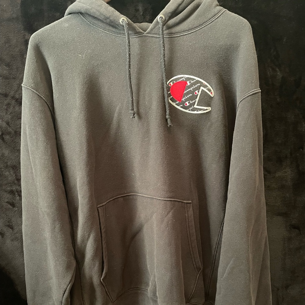 Mens L Champion Reverse Weave Hoodie